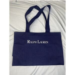 Polo Ralph Lauren Navy Tote Bag Thick Canvas